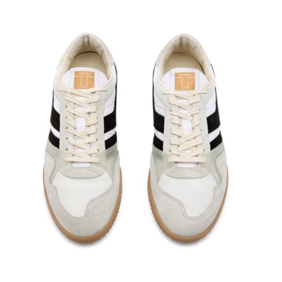 Mens Tom Ford Jackson Leather Low Top Sneakers US 13 - Picture 1 of 16